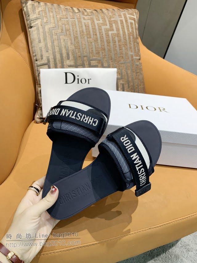 DIOR女鞋 迪奧2021新款拖鞋 Dior方頭涼拖  naq1365